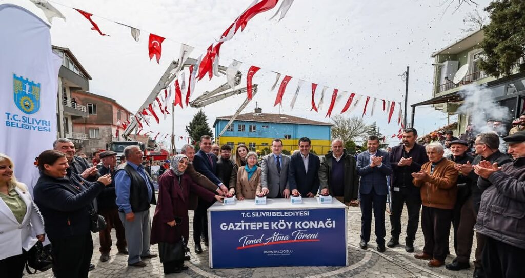 Gazitepe’ye Modern Köy Konağı İçin İlk Kazma Vuruldu