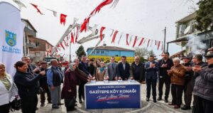 Gazitepe’ye Modern Köy Konağı İçin İlk Kazma Vuruldu