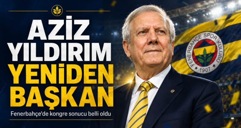 AZİZ YILDIRIM FENERBAHÇE’DE YENİDEN BAŞKAN