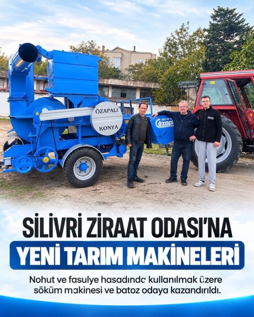 SİLİVRİ ZİRAAT ODASI YENİ TARIM MAKİNELERİNE KAVUŞTU